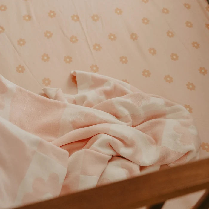 Daisy Chain Organic Fitted Cot Sheet