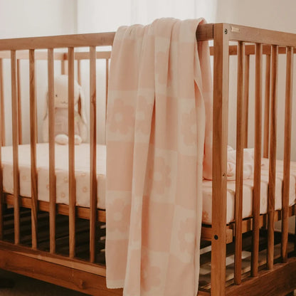 Daisy Grid Reversible Throw Blanket