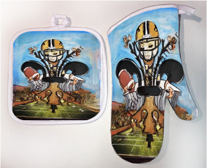 Pot Holder & Oven Mitt Set