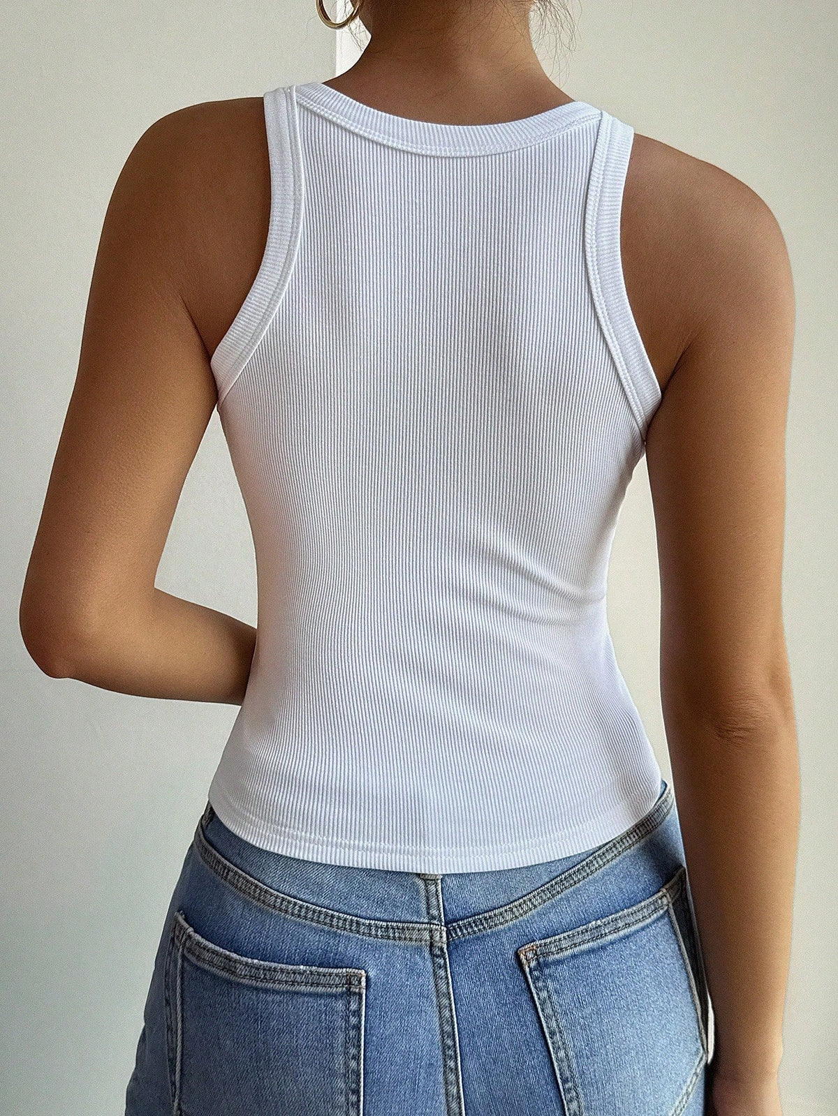 DAZY Women's Elegant Solid Color Slim Fit Camisole, Suitable For Autumn And Winter Summer