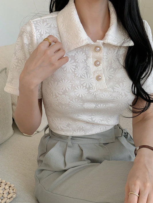 DAZY Women's Loose Casual T-Shirt, New Spring Style Suitable For Dates