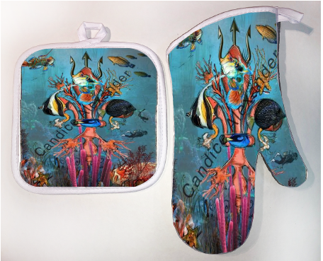 Pot Holder & Oven Mitt Set
