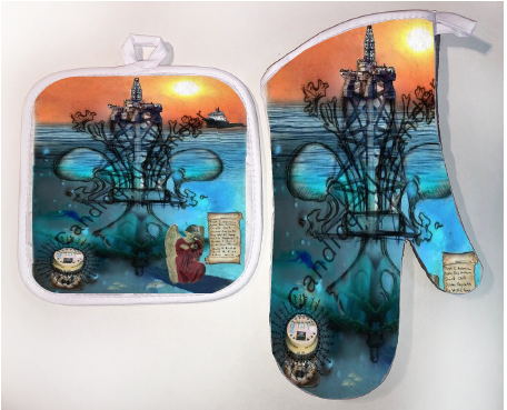 Pot Holder & Oven Mitt Set