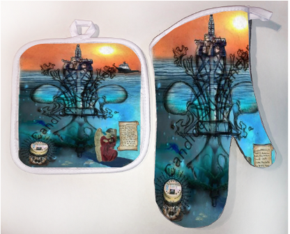 Pot Holder & Oven Mitt Set