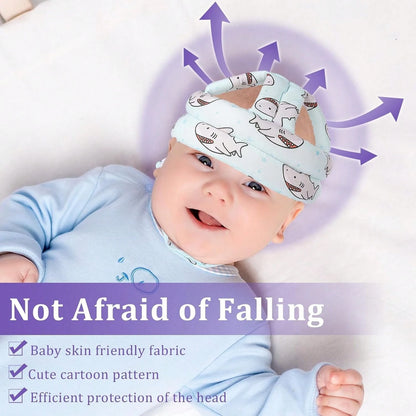 DEEZOMO Baby Head Protector Adjustable Toddler Safety Helmet, Anti-Collision Kids Head Cushion Bumper With Hook And Loop Closure For Crawling Walking
