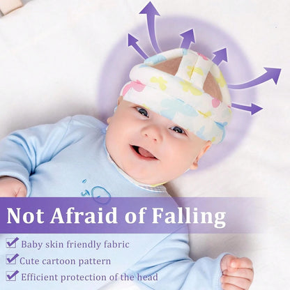 DEEZOMO Baby Head Protector Adjustable Toddler Safety Helmet, Anti-Collision Kids Head Cushion Bumper With Hook And Loop Closure For Crawling Walking
