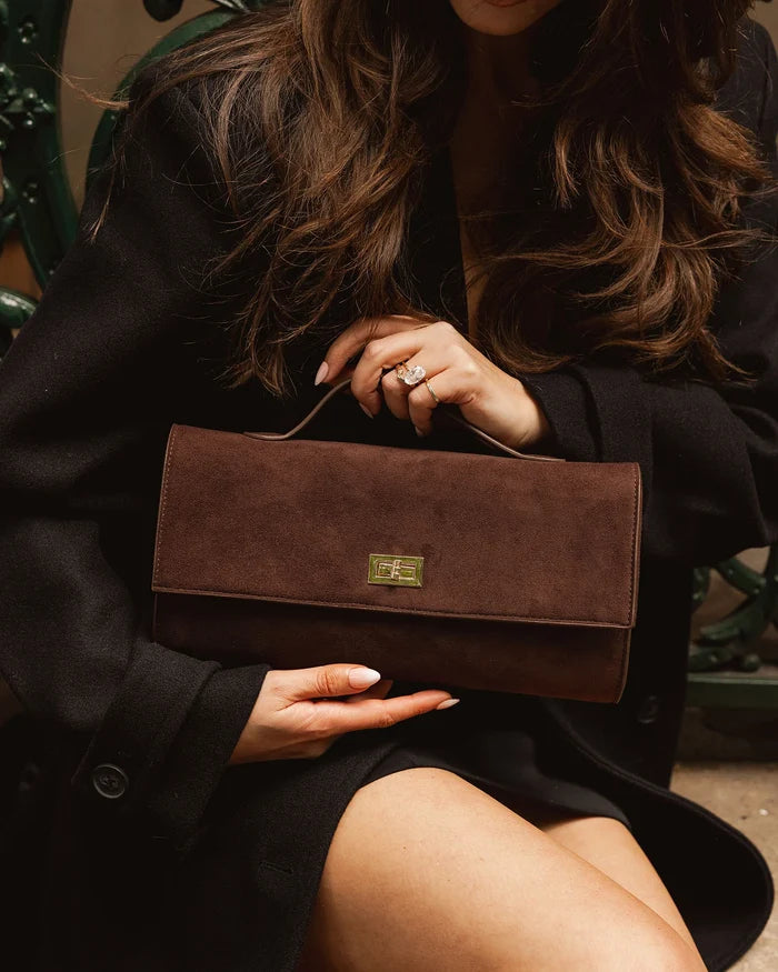 Delaney Suedette Clutch
