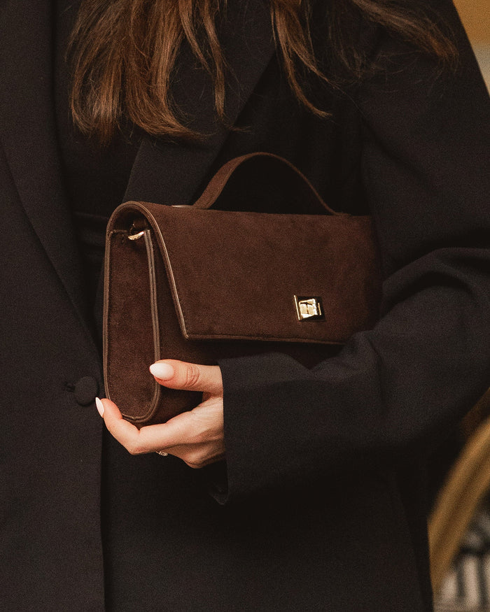 Delaney Suedette Clutch