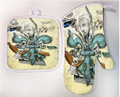 Pot Holder & Oven Mitt Set
