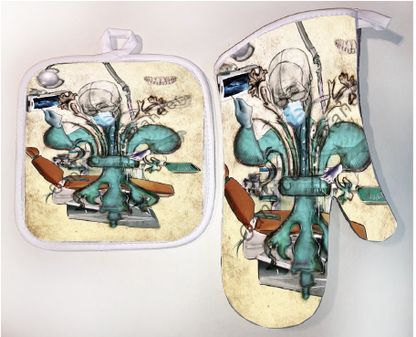 Pot Holder & Oven Mitt Set