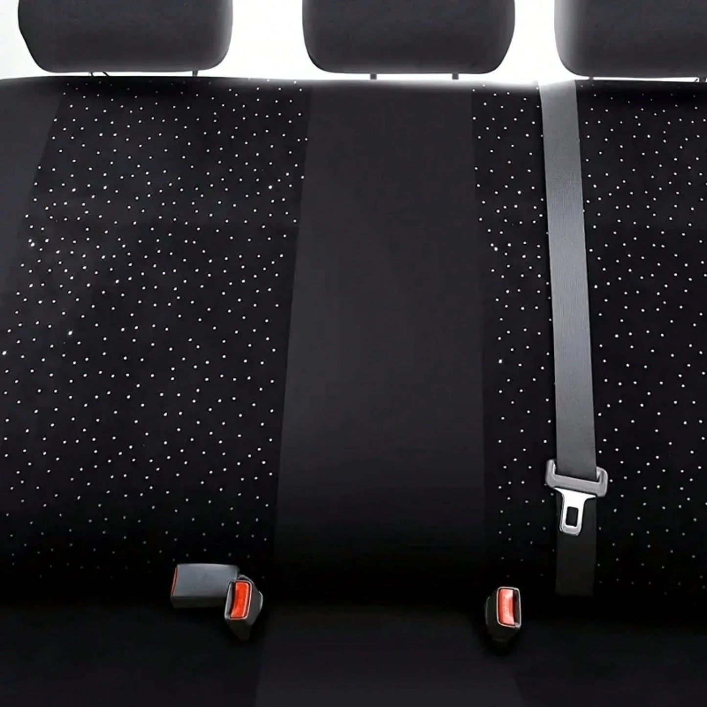 Diamond Black Car Seat Covers 9pcs 5 Seater Breathable All Season Comfort Stylish Design For Cars SUVs Trucks