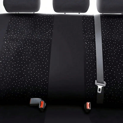 Diamond Black Car Seat Covers 9pcs 5 Seater Breathable All Season Comfort Stylish Design For Cars SUVs Trucks