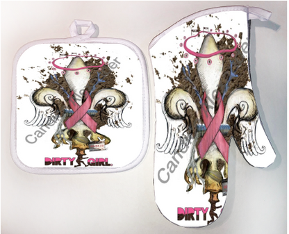 Pot Holder & Oven Mitt Set