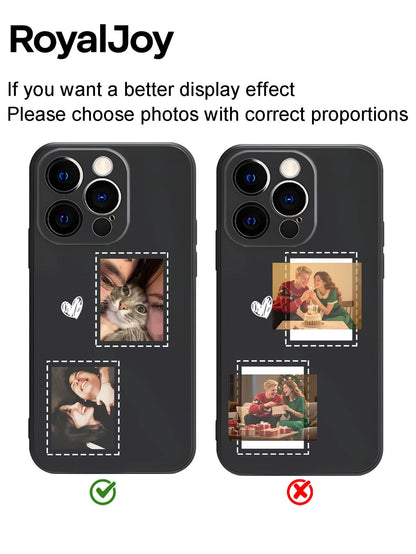 DIY Custom Photo Phone Case With Camera Protection- Photo Personalized For IPhone16E/15PROMAX/14/13MINI/12/11 Pro Max Plus/X/Xs Max- Scratch-Resistant TPU Material- Creative Fashion Gift For Couple