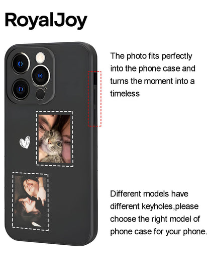 DIY Custom Photo Phone Case With Camera Protection- Photo Personalized For IPhone16E/15PROMAX/14/13MINI/12/11 Pro Max Plus/X/Xs Max- Scratch-Resistant TPU Material- Creative Fashion Gift For Couple