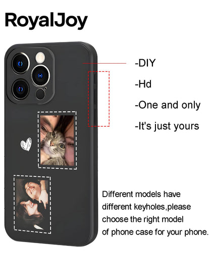 DIY Custom Photo Phone Case With Camera Protection- Photo Personalized For IPhone16E/15PROMAX/14/13MINI/12/11 Pro Max Plus/X/Xs Max- Scratch-Resistant TPU Material- Creative Fashion Gift For Couple