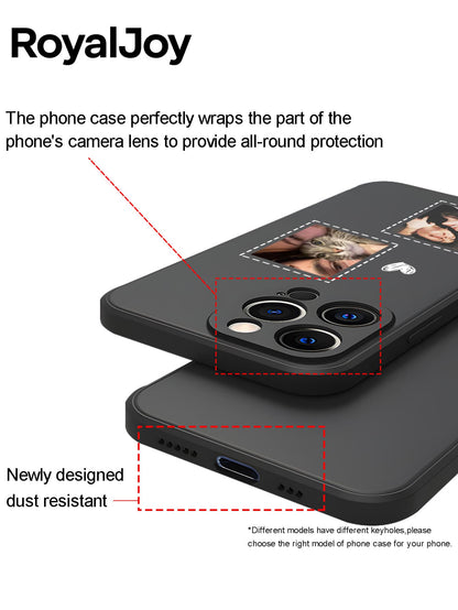 DIY Custom Photo Phone Case With Camera Protection- Photo Personalized For IPhone16E/15PROMAX/14/13MINI/12/11 Pro Max Plus/X/Xs Max- Scratch-Resistant TPU Material- Creative Fashion Gift For Couple