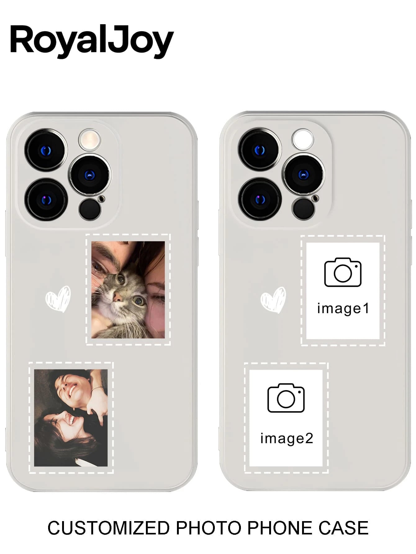 DIY Custom Photo Phone Case With Camera Protection- Photo Personalized For IPhone16E/15PROMAX/14/13MINI/12/11 Pro Max Plus/X/Xs Max- Scratch-Resistant TPU Material- Creative Fashion Gift For Couple