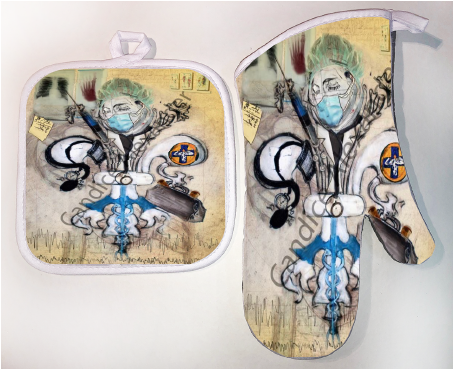 Pot Holder & Oven Mitt Set