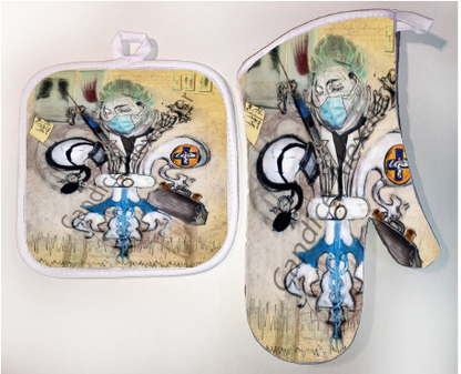 Pot Holder & Oven Mitt Set
