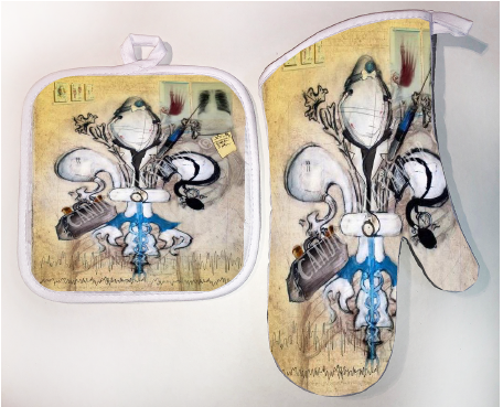 Pot Holder & Oven Mitt Set
