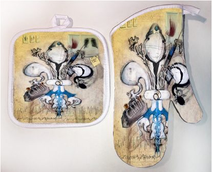 Pot Holder & Oven Mitt Set