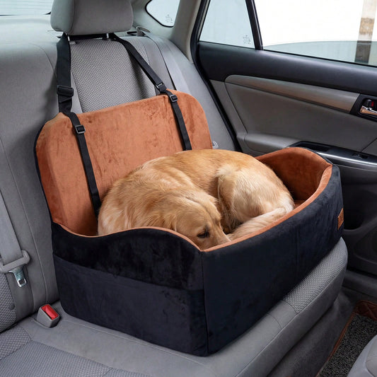 Dog Car Seat For Medium & Large Dogs Up To 55 LbsFoam Dog Booster Seat For Back