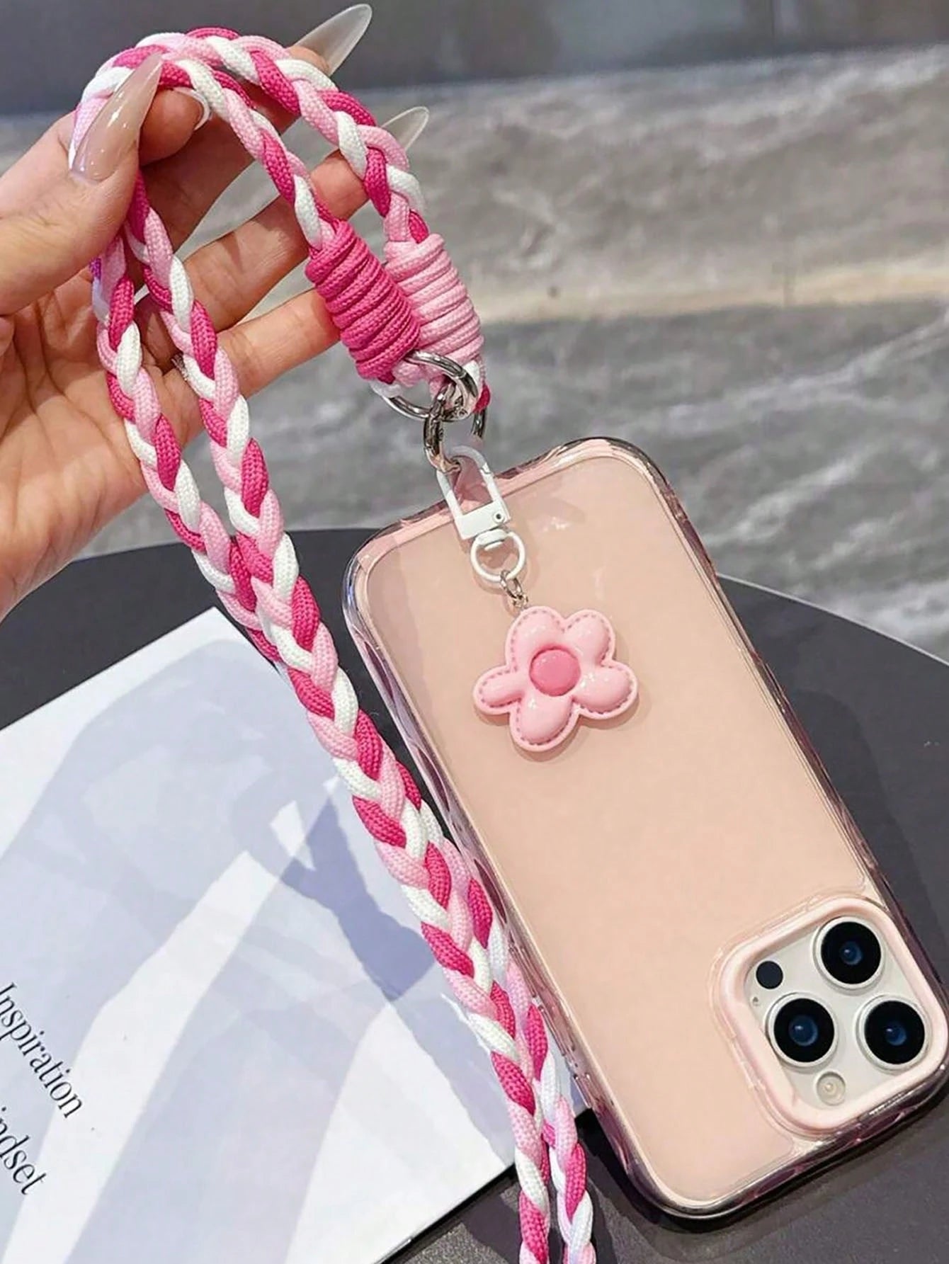 Dopamine Color Ins Style Cloud & Star Phone Lanyard Wrist Strap, Suitable For Phone/Camera, Multi-Functional Keychain Bag Pendant
