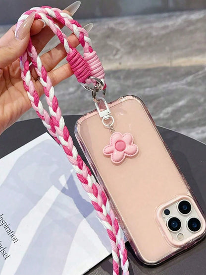 Dopamine Color Ins Style Cloud & Star Phone Lanyard Wrist Strap, Suitable For Phone/Camera, Multi-Functional Keychain Bag Pendant