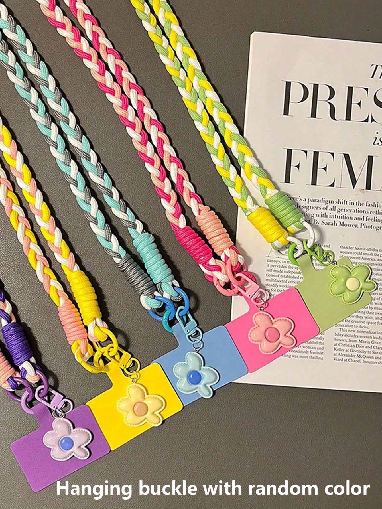 Dopamine Color Ins Style Cloud & Star Phone Lanyard Wrist Strap, Suitable For Phone/Camera, Multi-Functional Keychain Bag Pendant