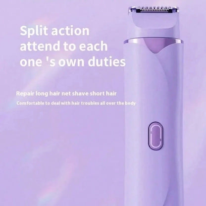 Double Beard Grooming Head Multi-Function Epilator USB Rechargeable Painless Women Hair Remover Mini Size Gentle Electric Shaver
