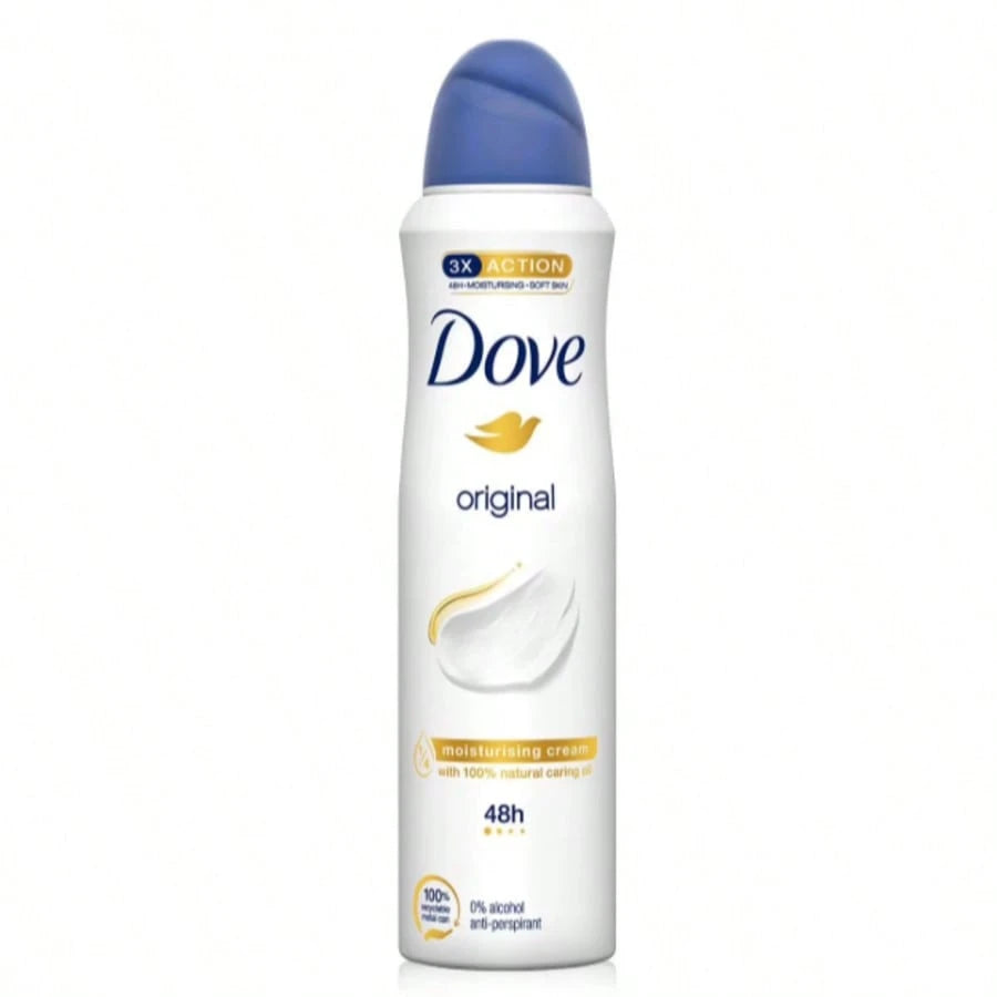 Dove Women Body Spray Variety Pack, 6 Pcs 150ml Each, Mixed Fresh Scents Daily Care Spray Set, Long Lasting Fragrance Collection For Home Travel Gym Use