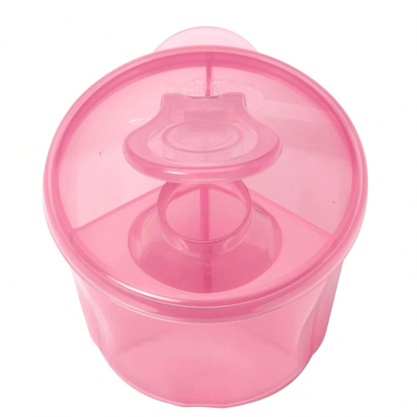 Dr Brown'S Travel Formula Dispenser With Lid,- Pink- Holds 27oz