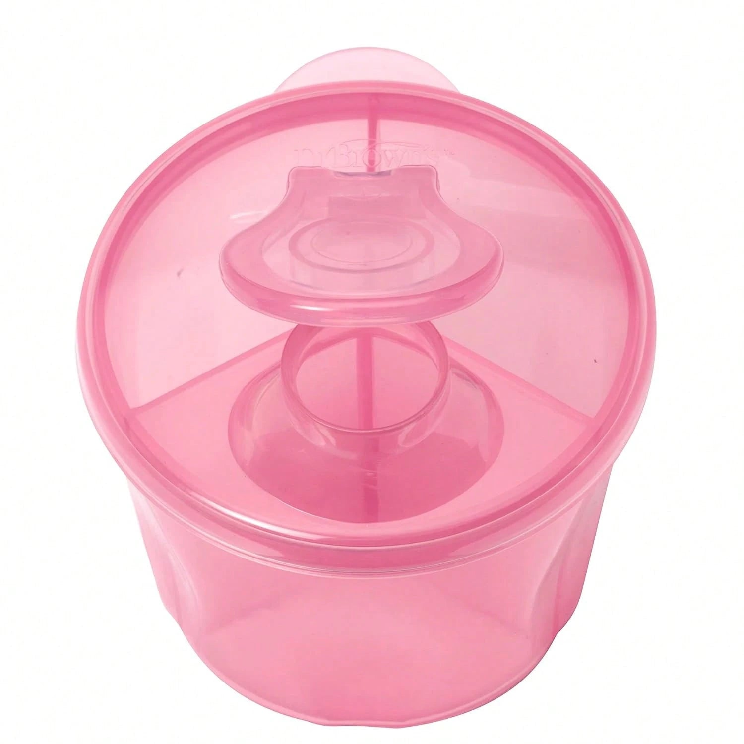 Dr Brown'S Travel Formula Dispenser With Lid,- Pink- Holds 27oz