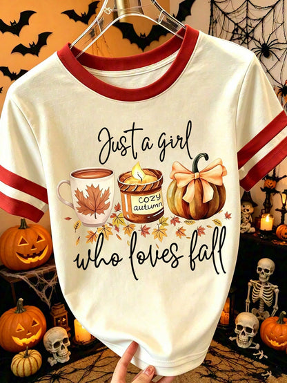 DrmWander Women's Halloween T-Shirts, Comic Book Style T-Shirts, Casual Graphic T-Shirts, Versatile Holiday Tops