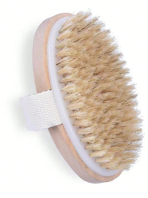 Dual-Purpose Wet & Dry Body Exfoliating Brush- Soft Bristles Gently Slough Off Dead Skin Naturally To Improve Skin Health And Radiance, A Supple Yet Sturdy Natural Massage Brush