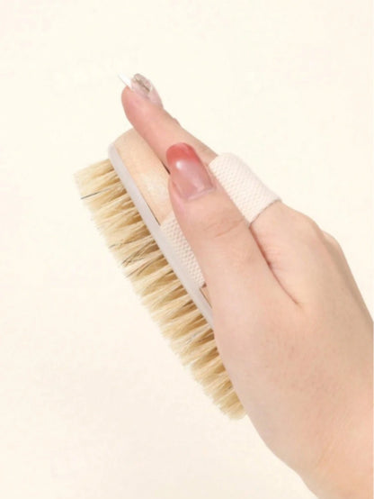 Dual-Purpose Wet & Dry Body Exfoliating Brush- Soft Bristles Gently Slough Off Dead Skin Naturally To Improve Skin Health And Radiance, A Supple Yet Sturdy Natural Massage Brush