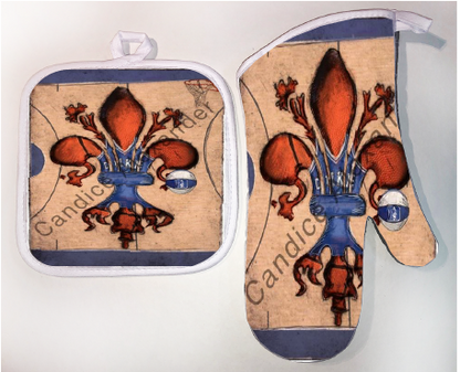 Pot Holder & Oven Mitt Set