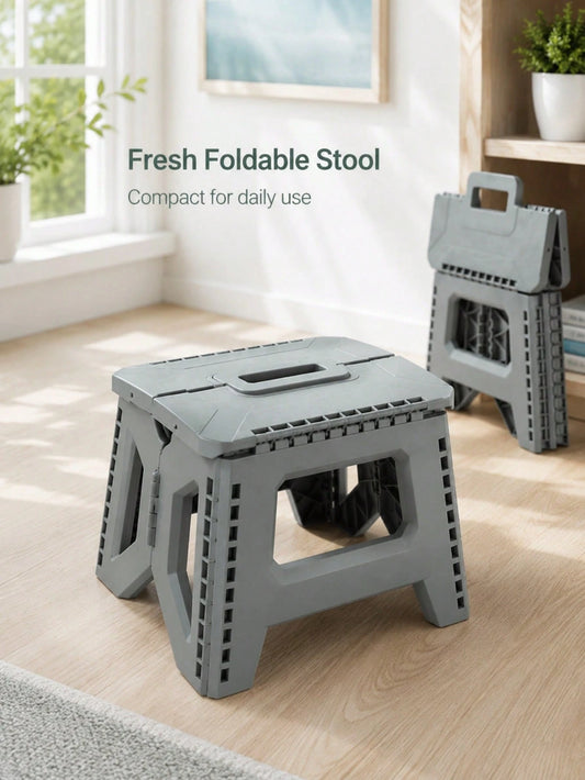 Durable And Foldable Plastic Step Stool, Easy To Carry, Space-Saving, Suitable For Adults And Families, Multi-Purpose Shoe Changing Stool, Folding Stool, Suitable For Indoor Places Such As Home, Kitch