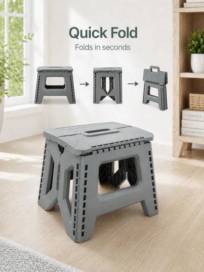 Durable And Foldable Plastic Step Stool, Easy To Carry, Space-Saving, Suitable For Adults And Families, Multi-Purpose Shoe Changing Stool, Folding Stool, Suitable For Indoor Places Such As Home, Kitch