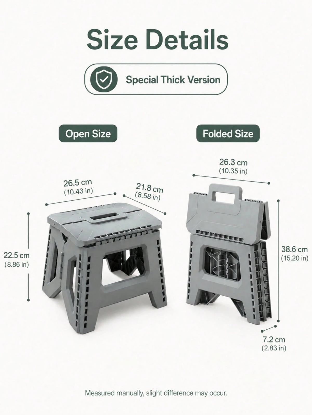 Durable And Foldable Plastic Step Stool, Easy To Carry, Space-Saving, Suitable For Adults And Families, Multi-Purpose Shoe Changing Stool, Folding Stool, Suitable For Indoor Places Such As Home, Kitch
