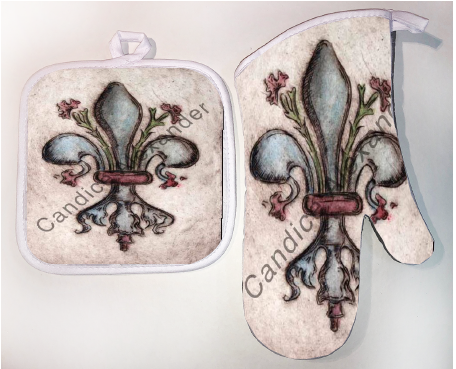 Pot Holder & Oven Mitt Set