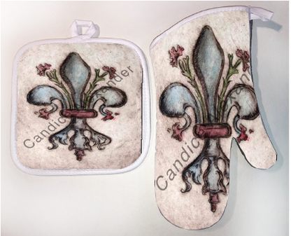 Pot Holder & Oven Mitt Set