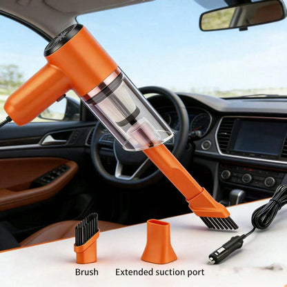 DZDSZQGST 5kpa Portable Mini Handheld Car Vacuum Cleaner- Strong Suction, Dry & Wet Cleaning, &Cute,Multifunctional For Pet Hair, Cat Hair (Super Power)-38000RPM