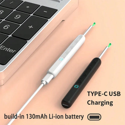 Ear Wax Removal- Earwax Remover Tool With 8 Pcs Ear Set- Ear Canal Cleaner With HD Camera- Ear Cleaning Kit With 6 Ear Spoon- 130mAh Rechargeable Ear Camera For IOS & Android