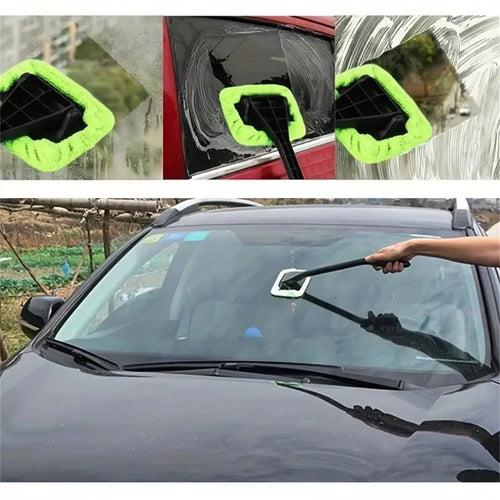 Easily Clean Car Windows, Use This Windshield Cleaning Brush Set!