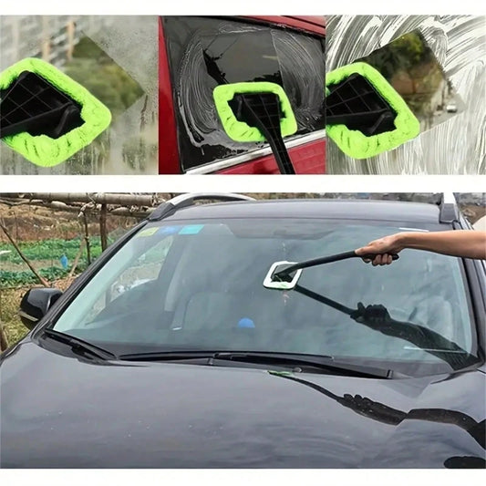 Easily Clean Car Windows, Use This Windshield Cleaning Brush Set!