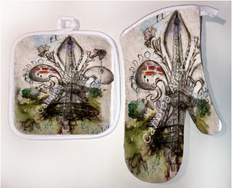 Pot Holder & Oven Mitt Set