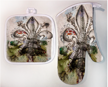 Pot Holder & Oven Mitt Set