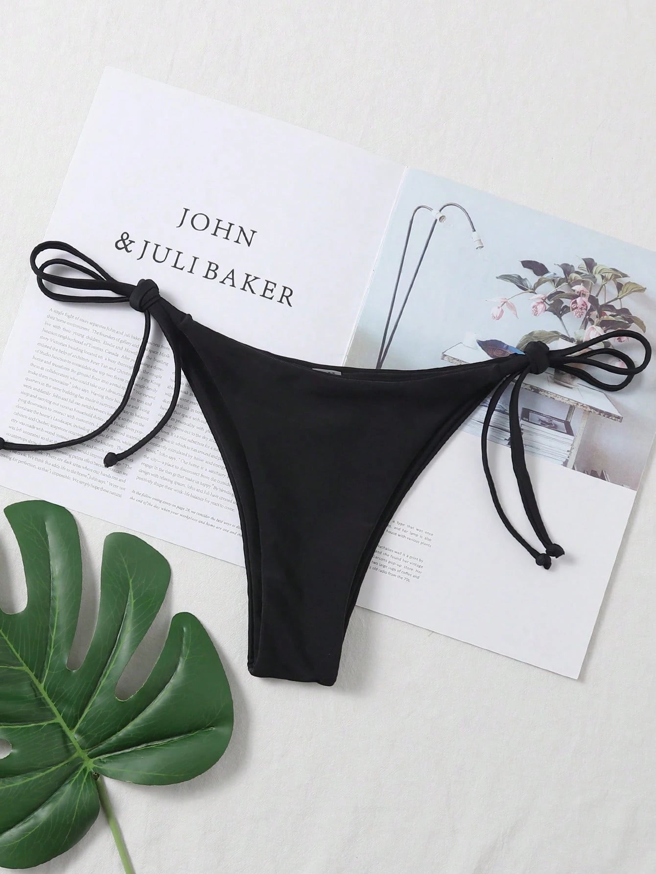 Elavelle Summer Beach Tie Side Bikini Thong
